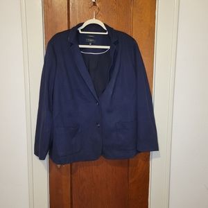 Talbots Navy Aberdeen Blazer Size 22W Like New Condition